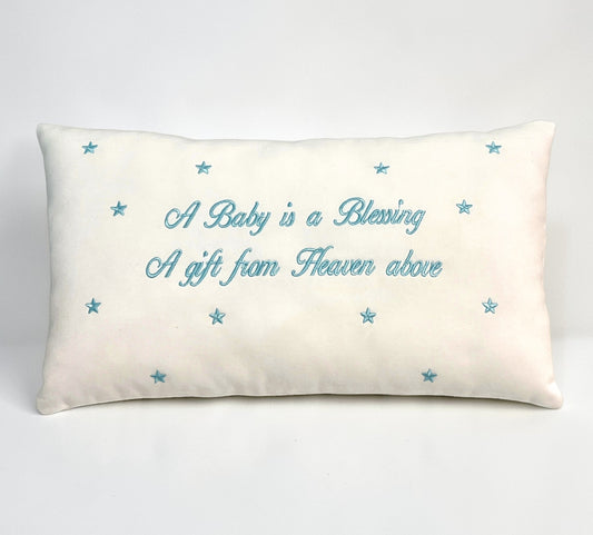Baby is a Blessing Pillow