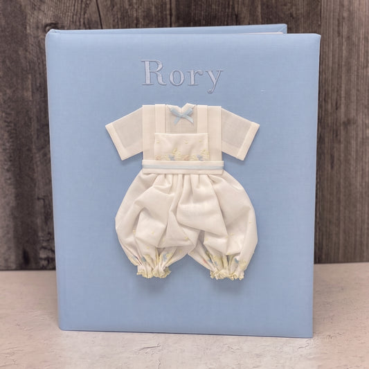 Swiss Batiste Jumper with Flowers on Piqué Cotton – Baby Memory Book