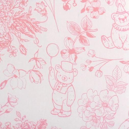 Beary Blossoms Toile – Small Baby Keepsake Box