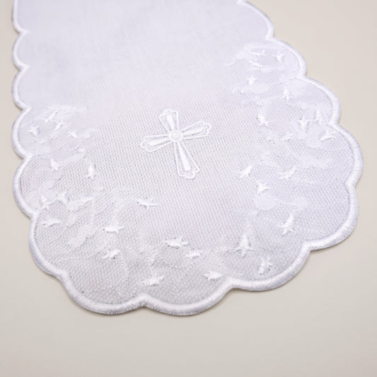 Christening Stole - Embroidered Cross