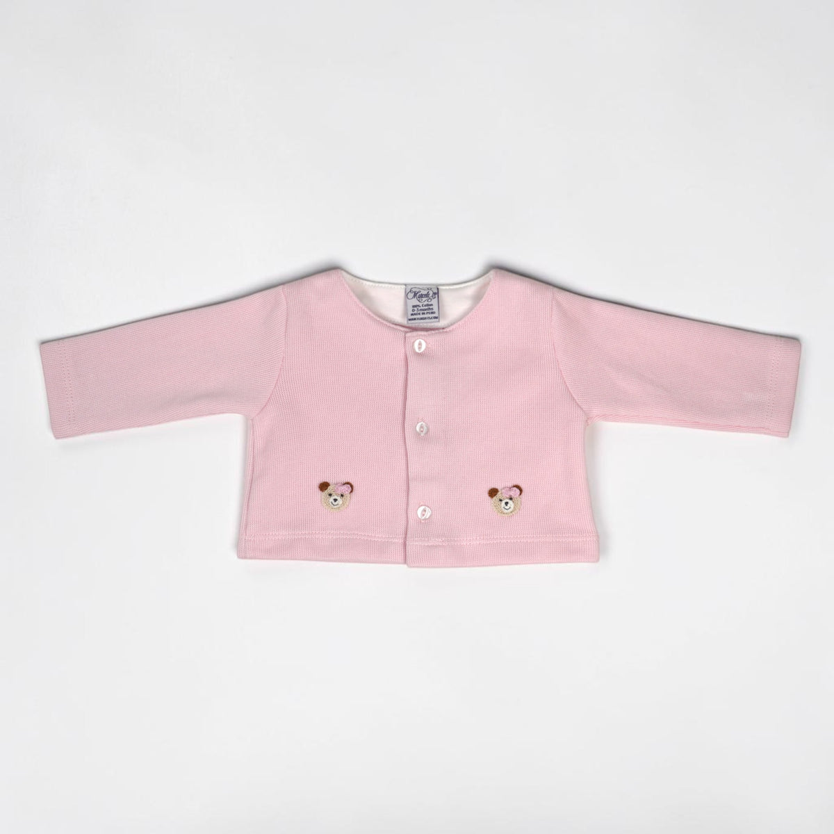 Cozy Bear Pima Cotton Footed Outfit & Cardigan Set
