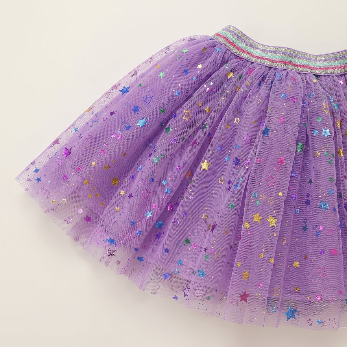 Lilac Tutu with Rainbow Stars