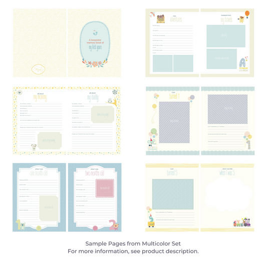 Baby Memory Book Pages: Full Refill Set (66 pages)