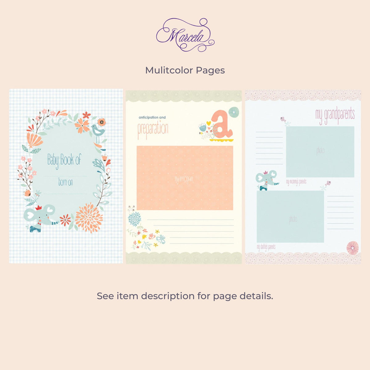 Solid Shantung – Baby Memory Book