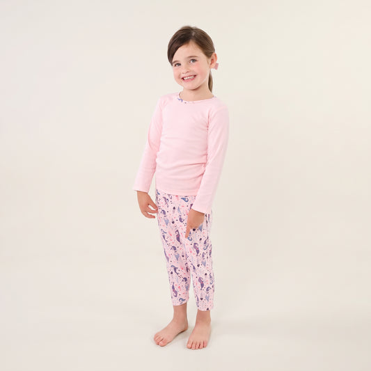 Mermaids Pima Cotton Long Sleeve Shirt & Pant Set