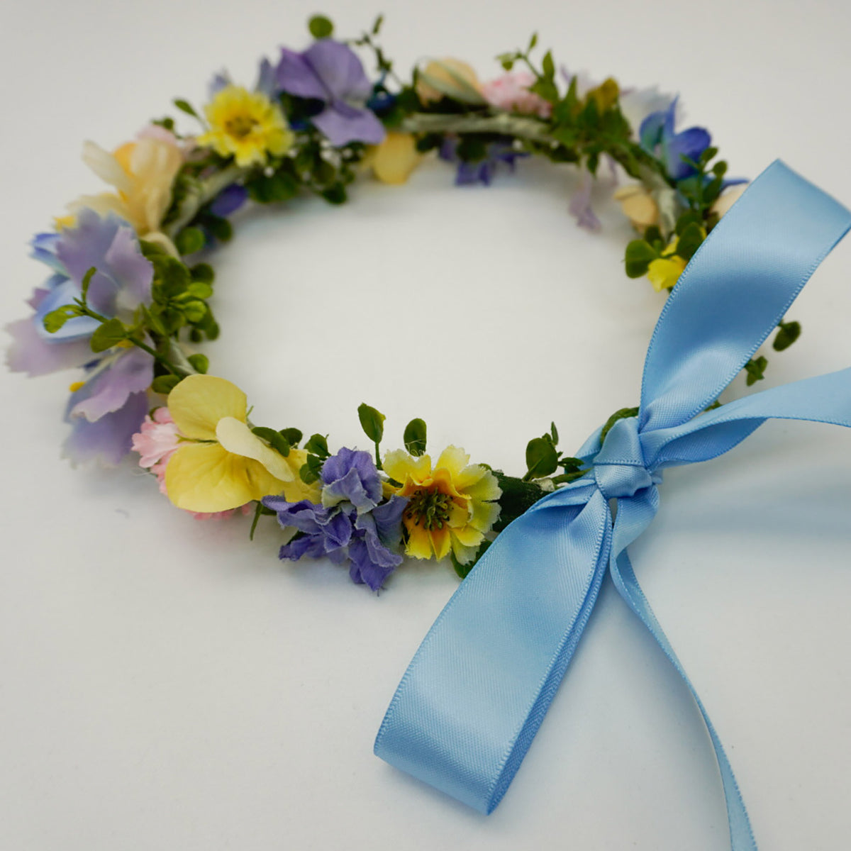 Silk Wild Flowers Head Crown - Adjustable