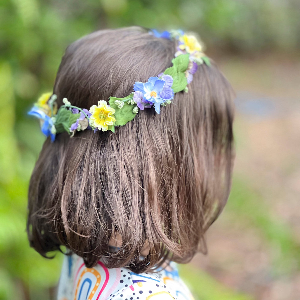 Blue Flower Head Crown - Adult & Child Options