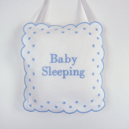 Personalized  Baby Sleeping Hanging Sign Pillow