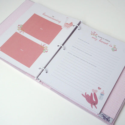 Seersucker Striped Cotton – Baby Memory Book