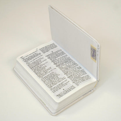 Personalized KJV Baby Gift Bible – Piqué Cotton with Cross Design