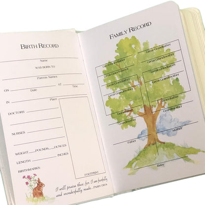 Personalized Baby’s First Bible – Shantung with Split Cross Name Design (Name Included)