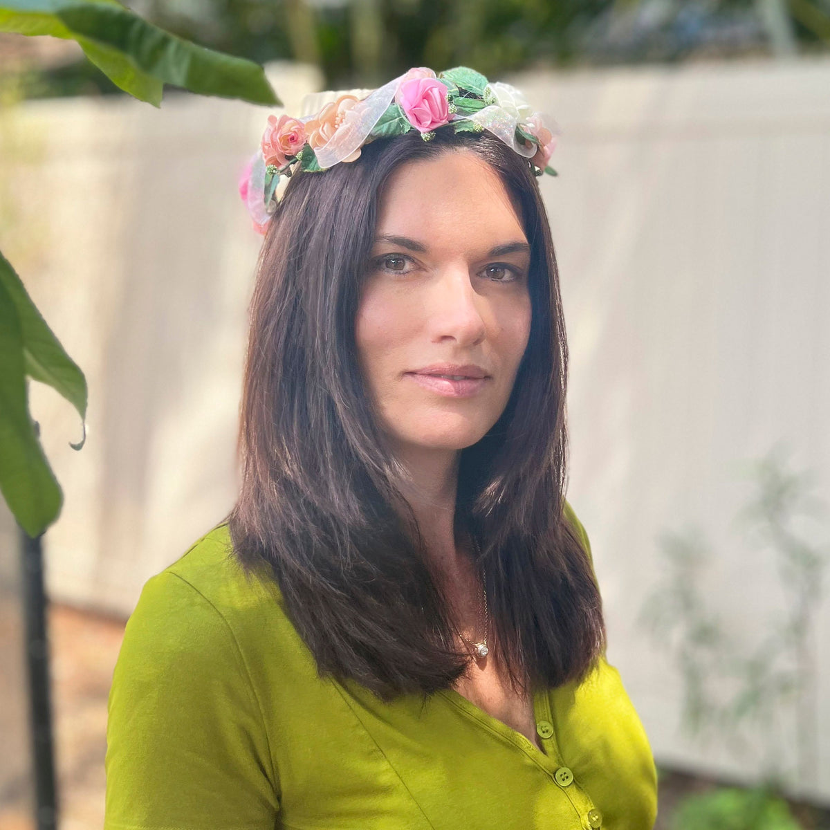 Satin Rose Head Crown - Adult & Child Options