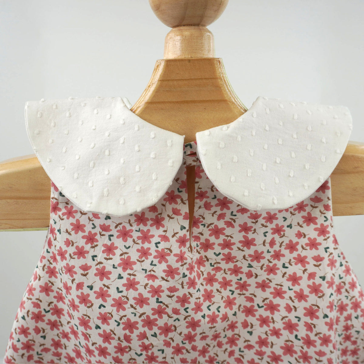 Sleeveless Peter Pan Collar Bubble Dress Day Lillies