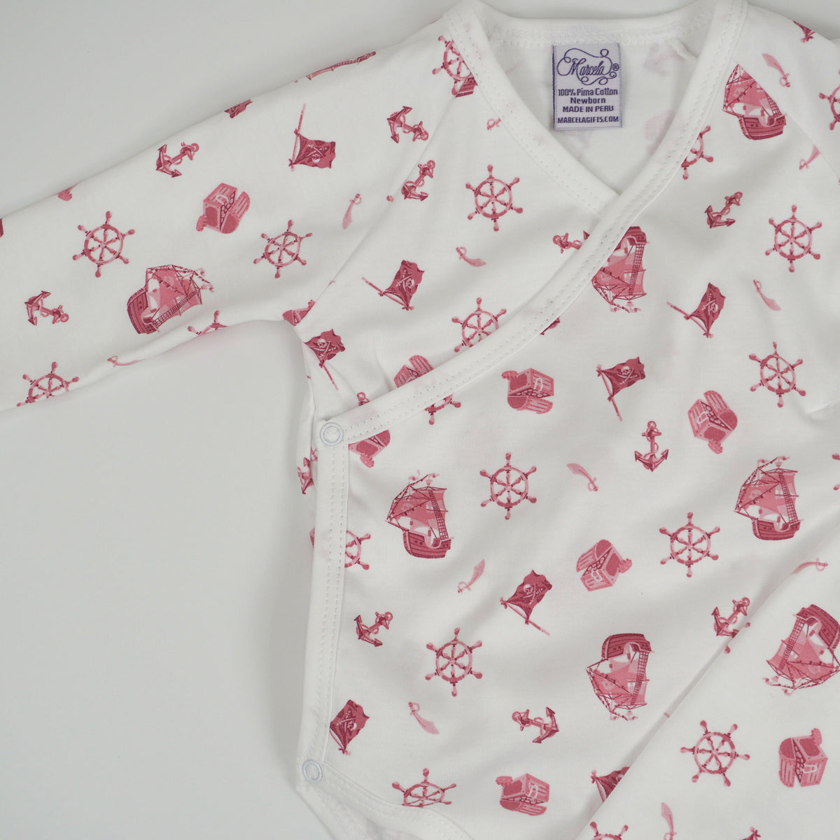 Pirate Print Pima Cotton Baby Layette Set