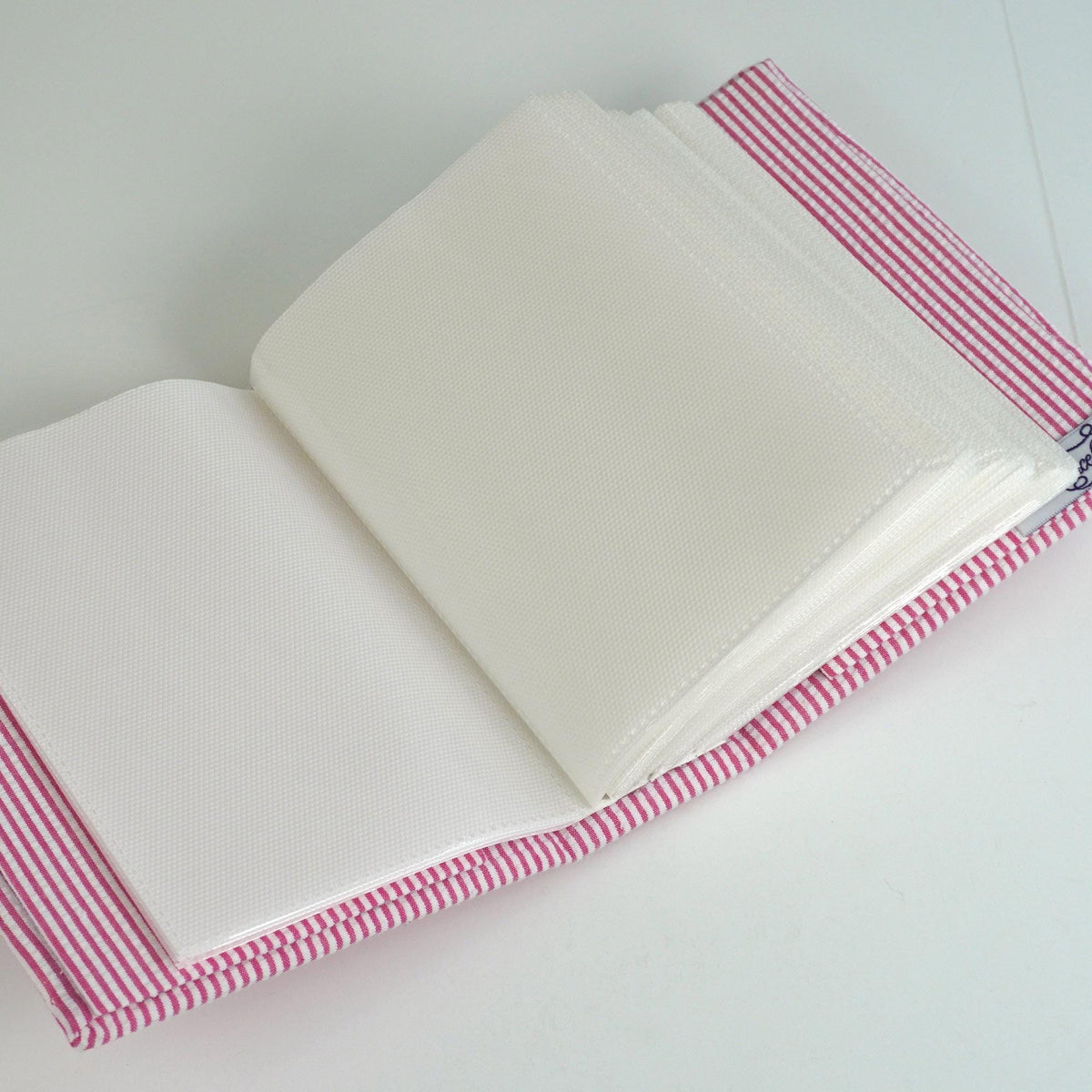 Seersucker Striped Cotton – Small Hardbound Photo Album