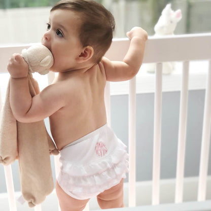 Personalized Baby Bloomers with Ruffles
