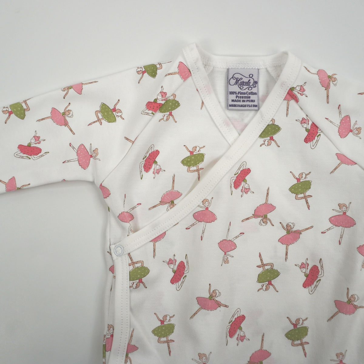 Ballerina Print Pima Cotton Baby Layette Set