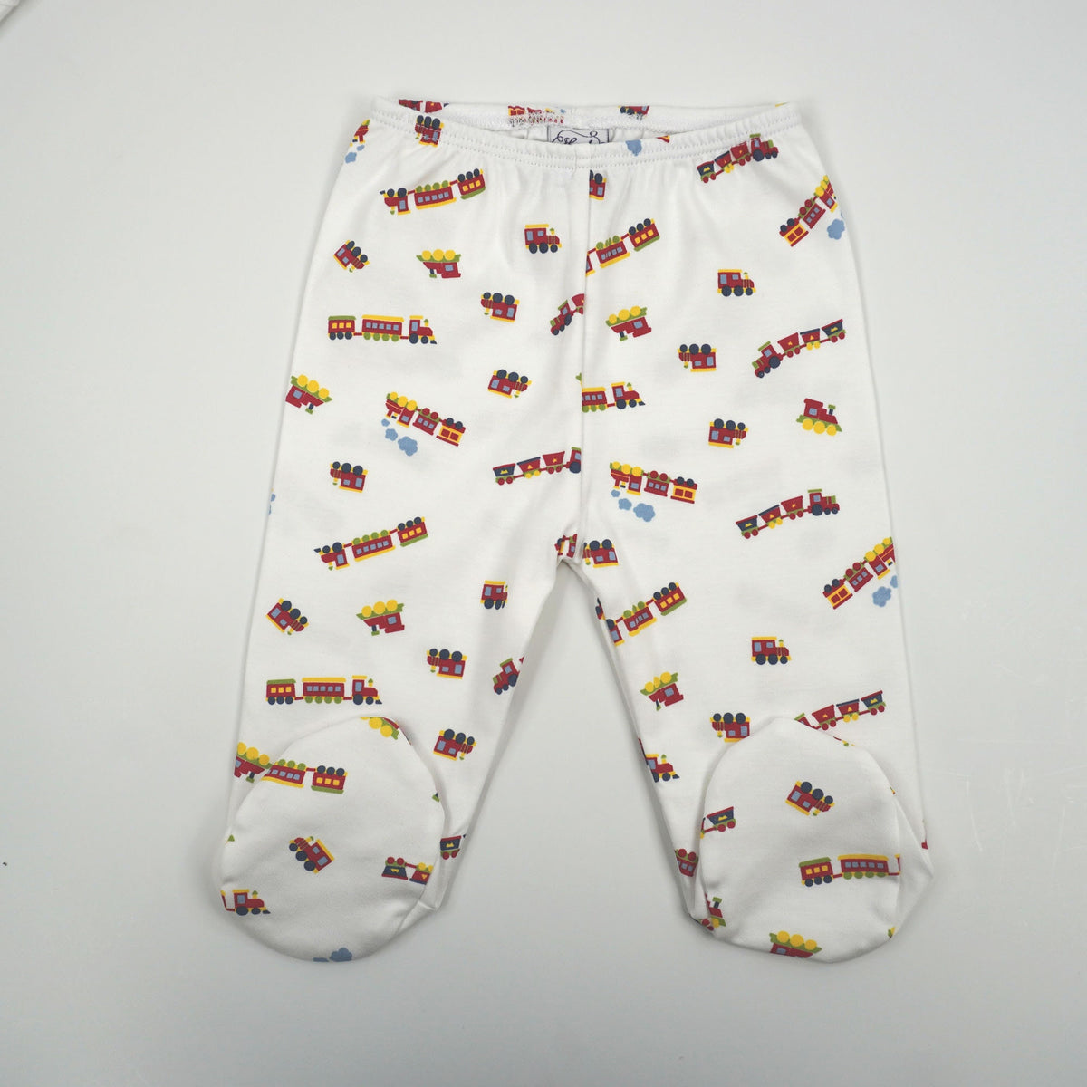 Train Print Pima Cotton Baby Layette Set