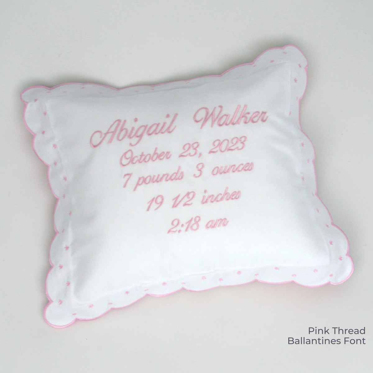Custom Baby Announcement Pillow
