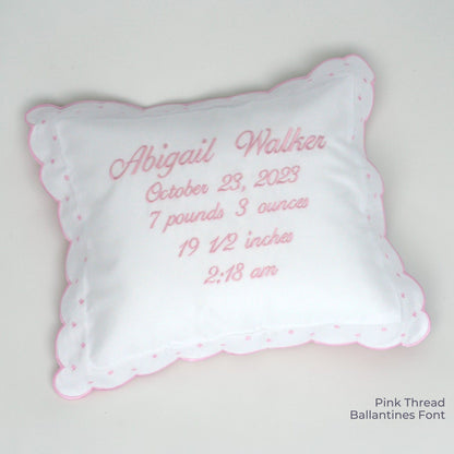 Custom Baby Announcement Pillow