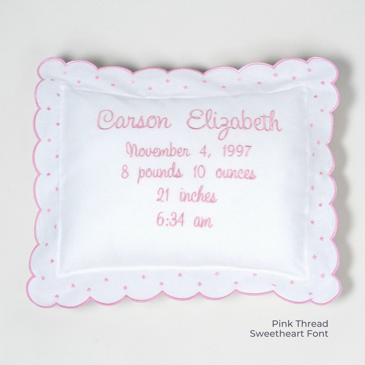 Custom Baby Announcement Pillow