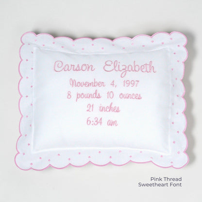 Custom Baby Announcement Pillow
