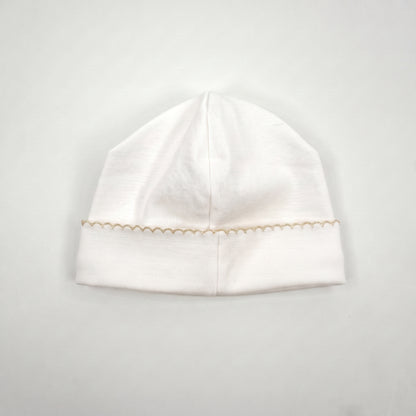 Pima Cotton Scalloped Baby Beanie