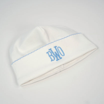 Pima Cotton Scalloped Baby Beanie