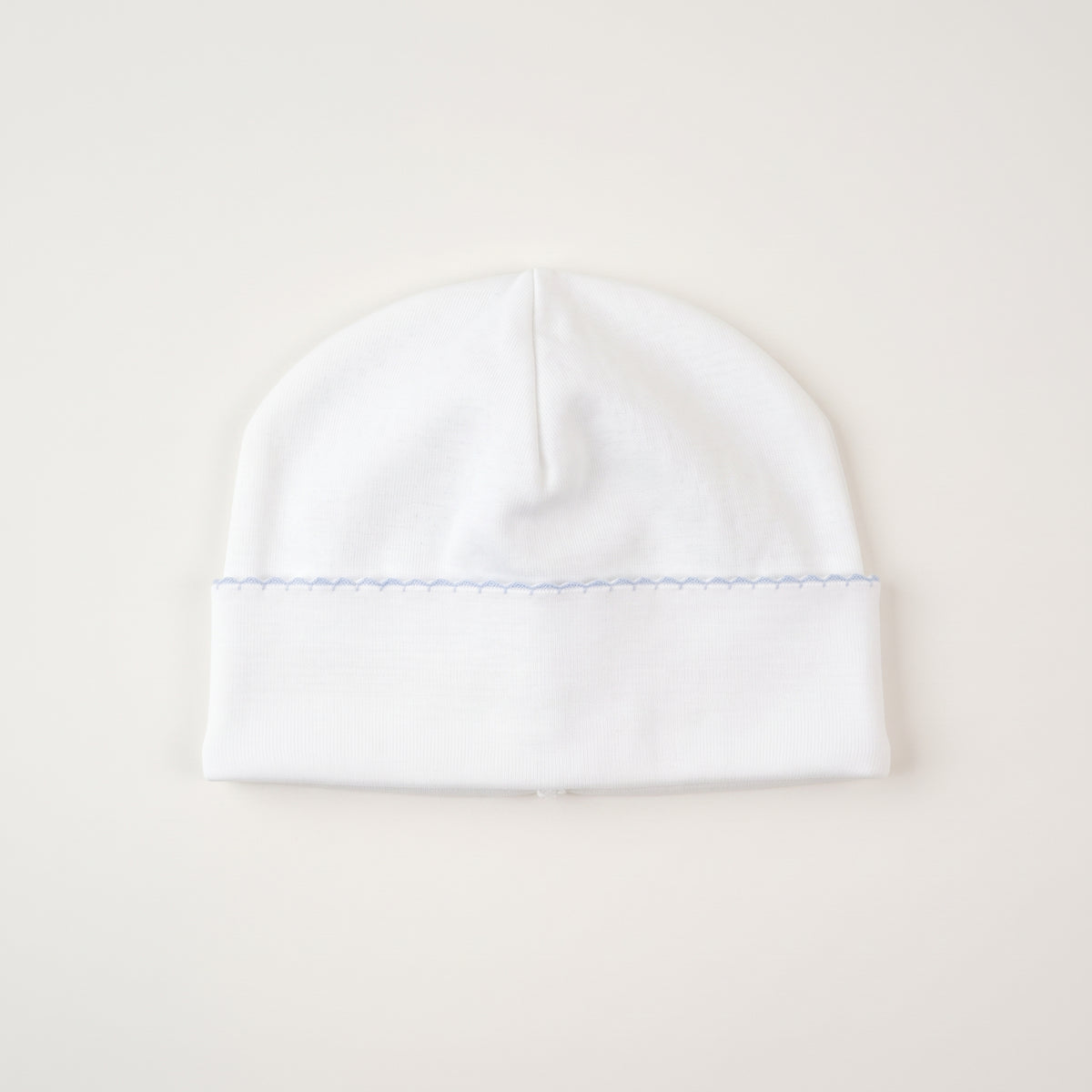 Pima Cotton Scalloped Baby Beanie