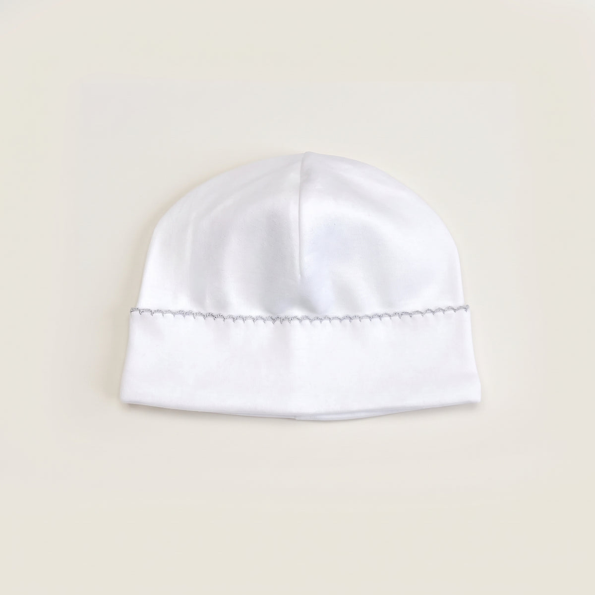 Pima Cotton Scalloped Baby Beanie