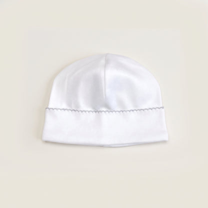Pima Cotton Scalloped Baby Beanie