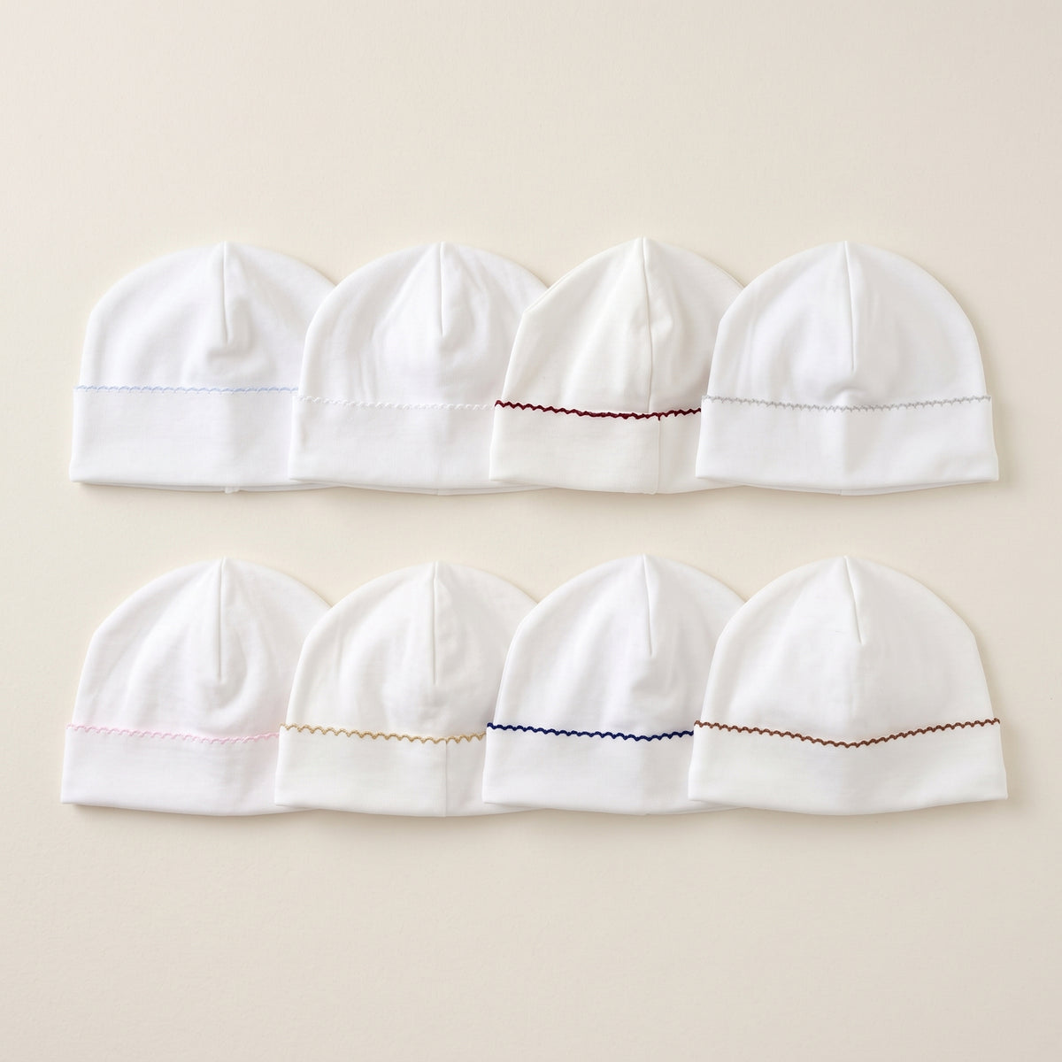 Pima Cotton Scalloped Baby Beanie