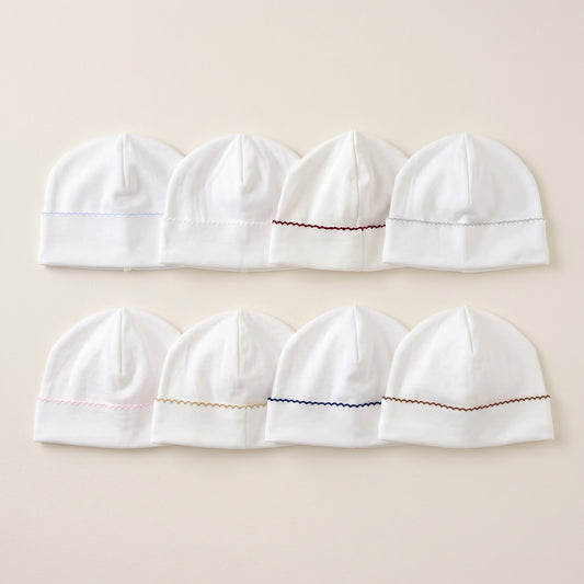 Pima Cotton Scalloped Baby Beanie