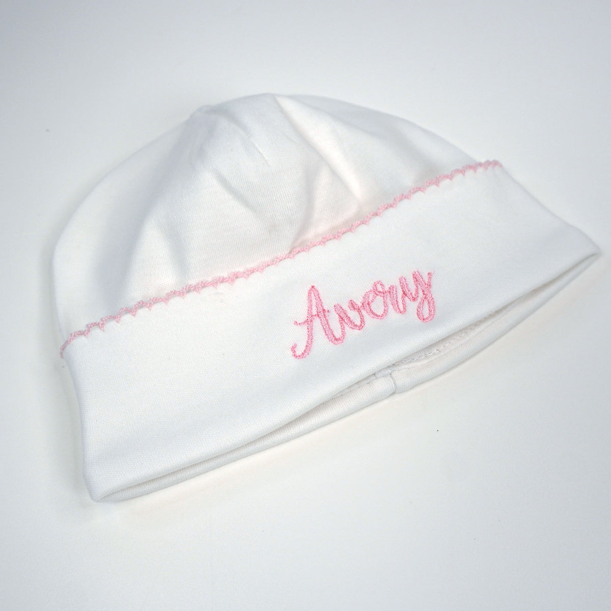 Pima Cotton Scalloped Baby Beanie