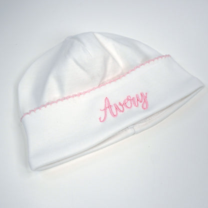 Pima Cotton Scalloped Baby Beanie