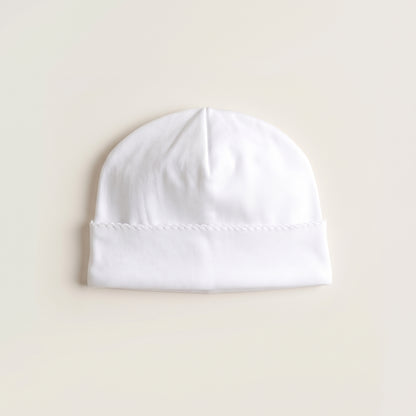 Pima Cotton Scalloped Baby Beanie