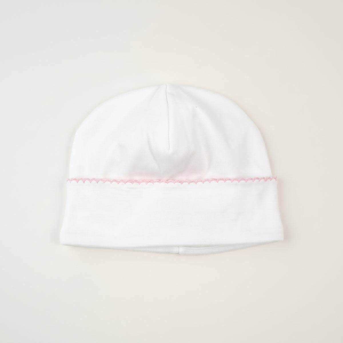Pima Cotton Scalloped Baby Beanie