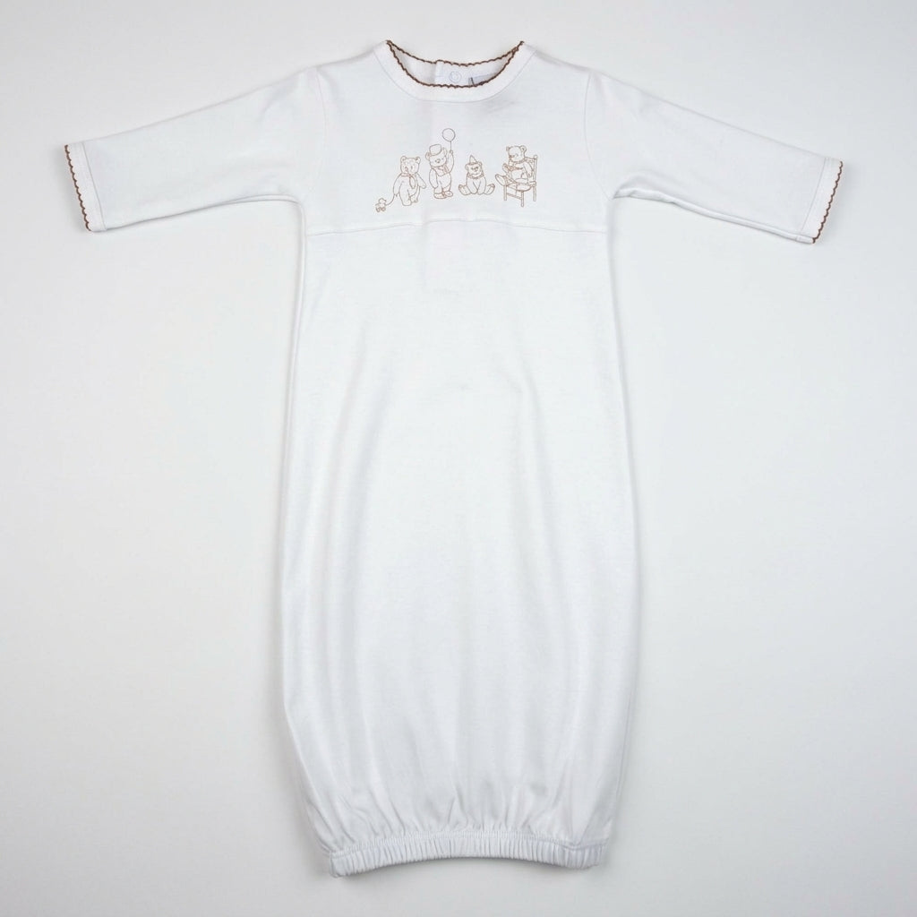 Bears Pima Cotton Baby Gown