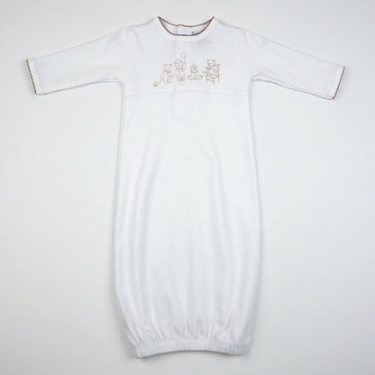 Bears Pima Cotton Baby Gown