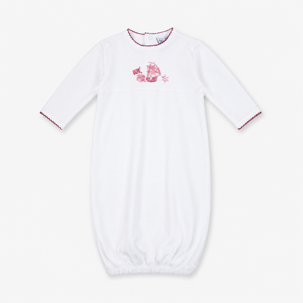 Pirate Print Pima Cotton Baby Gown