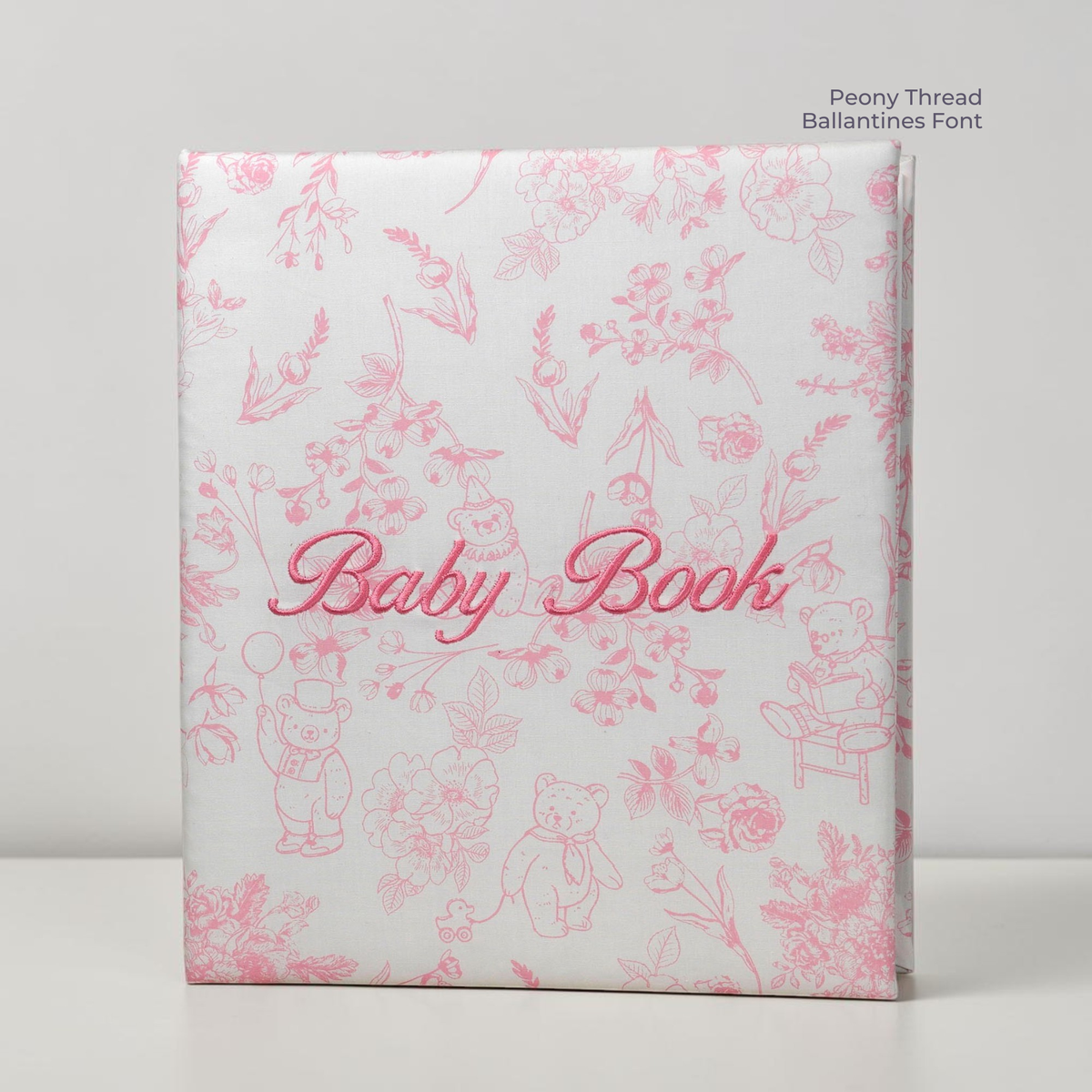 Beary Blossoms Toile – Baby Memory Book