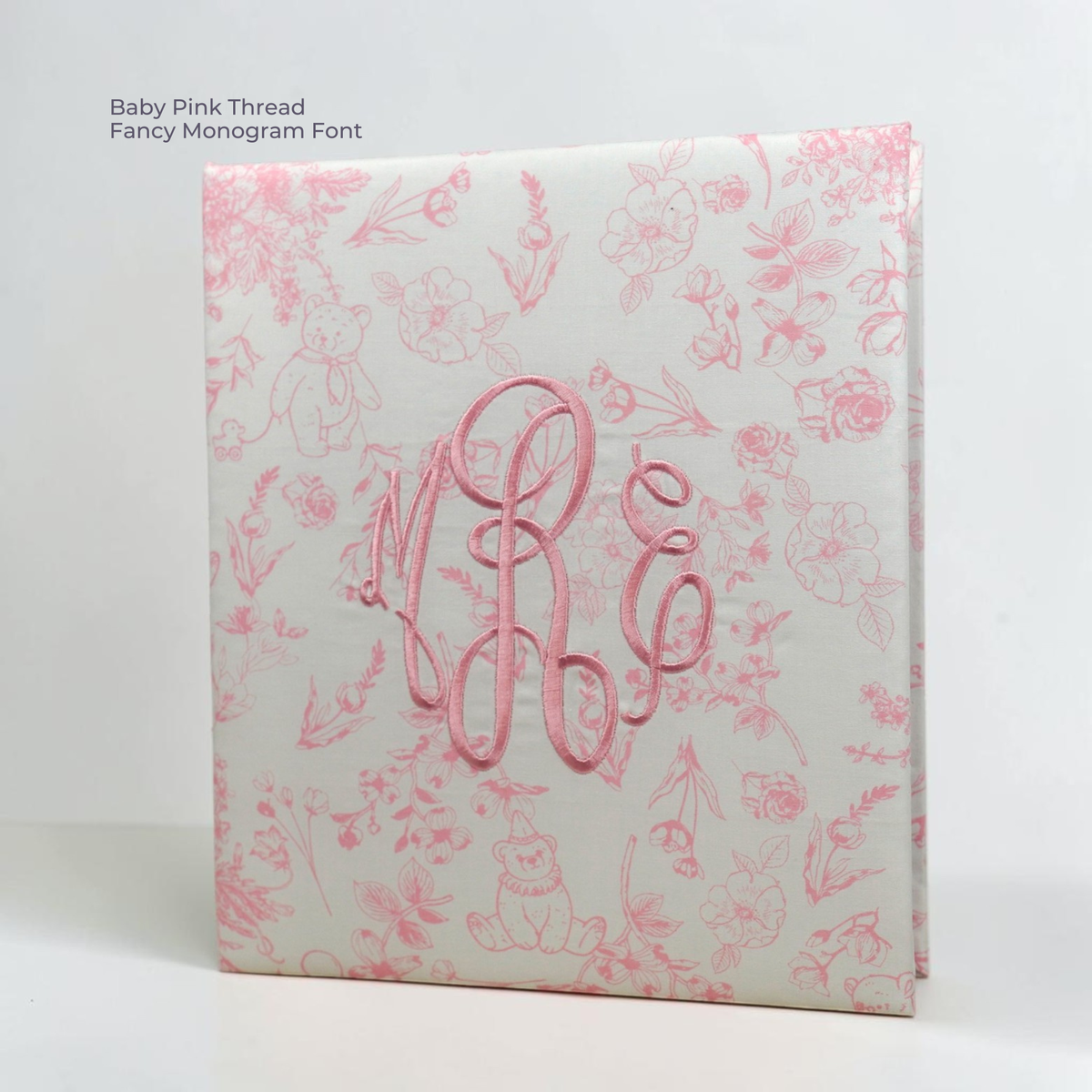 Beary Blossoms Toile – Baby Memory Book