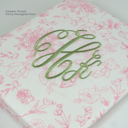 Beary Blossoms Toile – Baby Memory Book