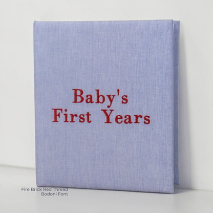 Micro Stripe Cotton – Baby Memory Book