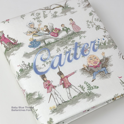 Over the Moon Nursery Rhyme Toile Toile – Baby Memory Book