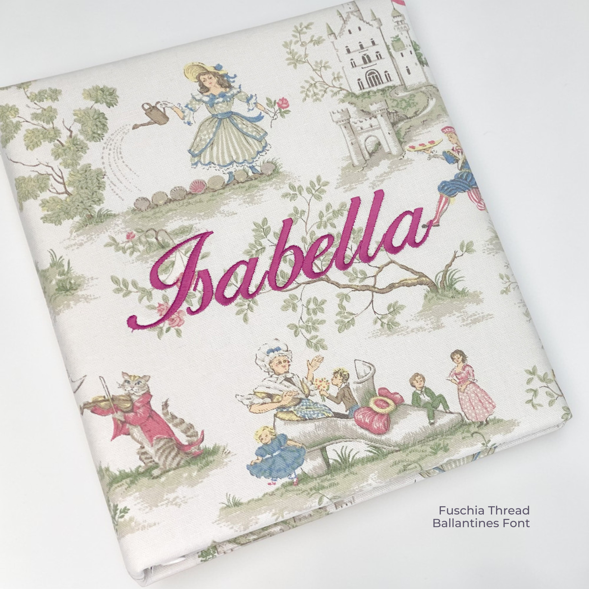 Over the Moon Nursery Rhyme Toile Toile – Baby Memory Book