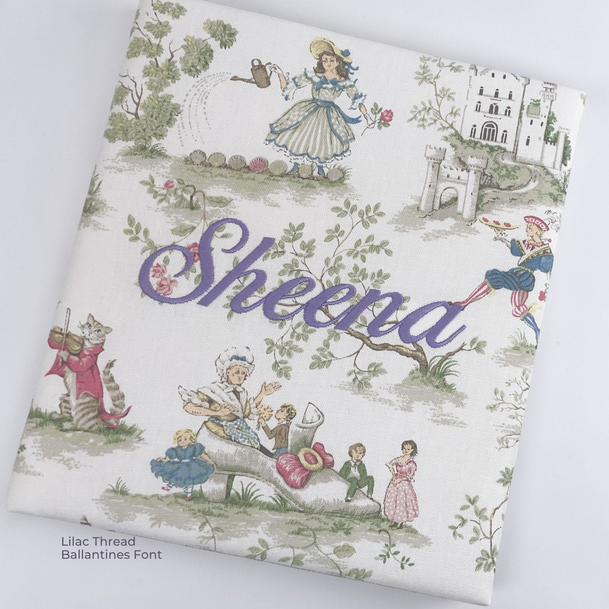 Over the Moon Nursery Rhyme Toile Toile – Baby Memory Book
