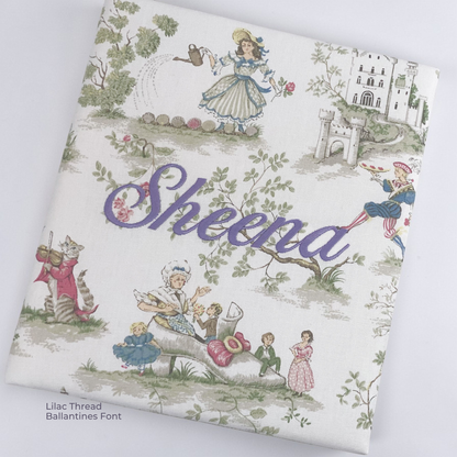 Over the Moon Nursery Rhyme Toile Toile – Baby Memory Book