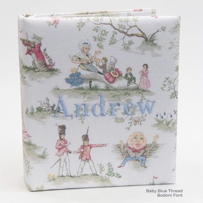 Over the Moon Nursery Rhyme Toile Toile – Baby Memory Book