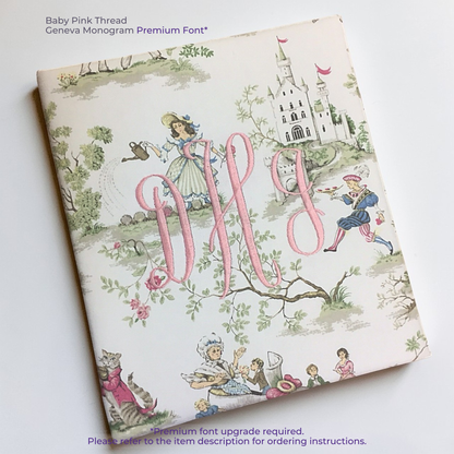 Over the Moon Nursery Rhyme Toile Toile – Baby Memory Book
